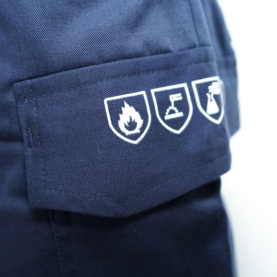 Flame-Retardant & Anti-Static Pants with Reflective Strips 260g/m² - FOR WEAR