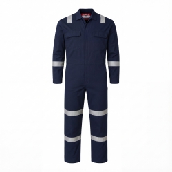Flame-Retardant & Anti-Static Coverall with Reflective Strips 260g/m² - FOR WEAR